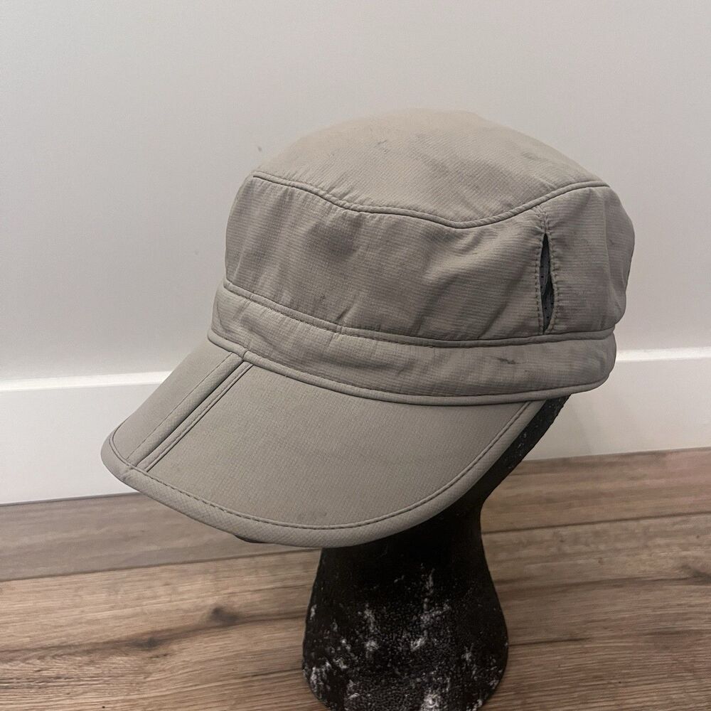 Sunday Afternoons Sun Tripper Cap Hat Tan Beige Unisex Sz M Cadet Army Foldable
